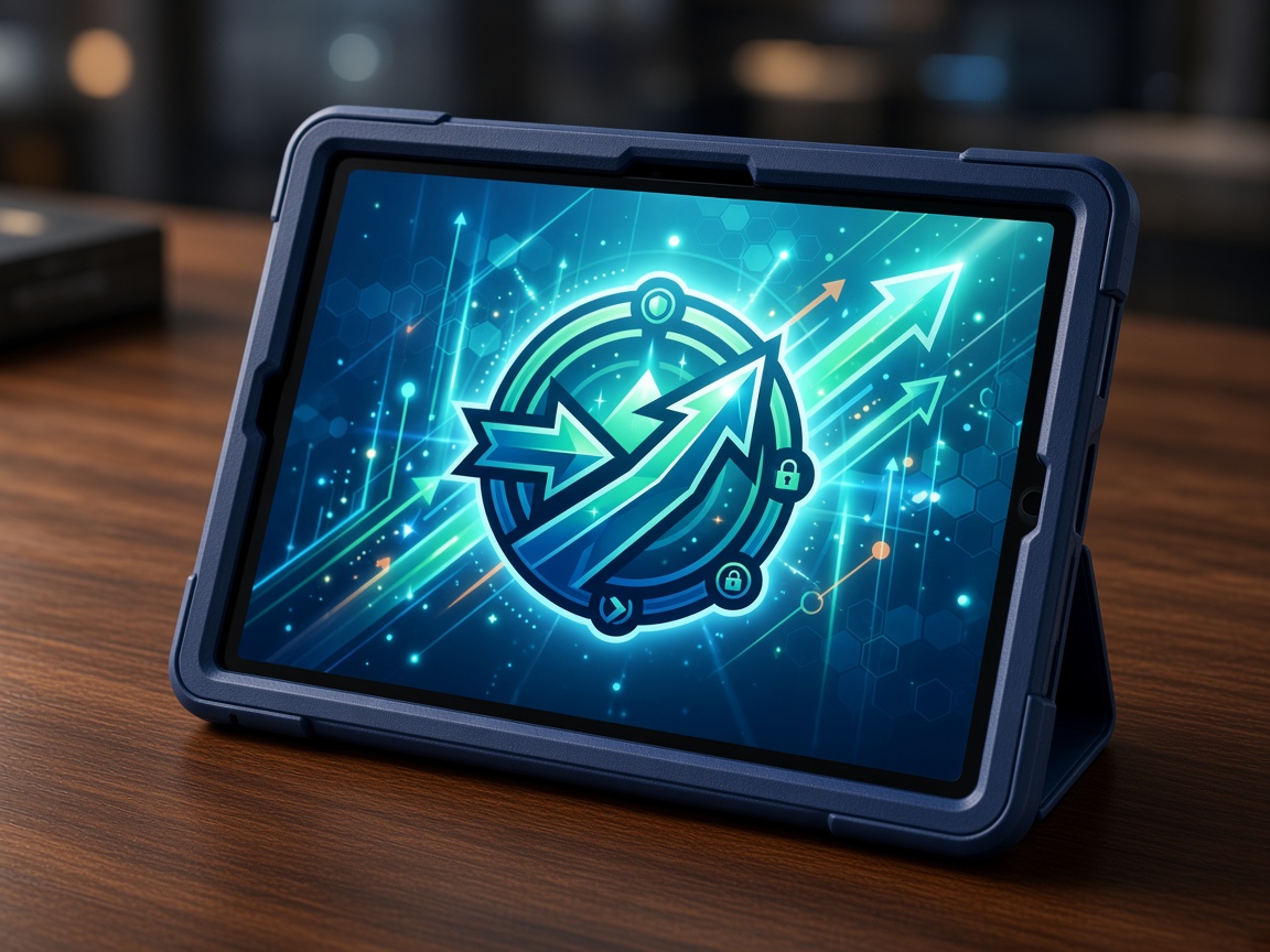 Digital device showing the brand emblem
